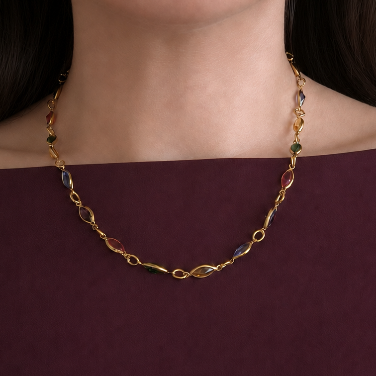 Collier, Mosaïque de couleurs