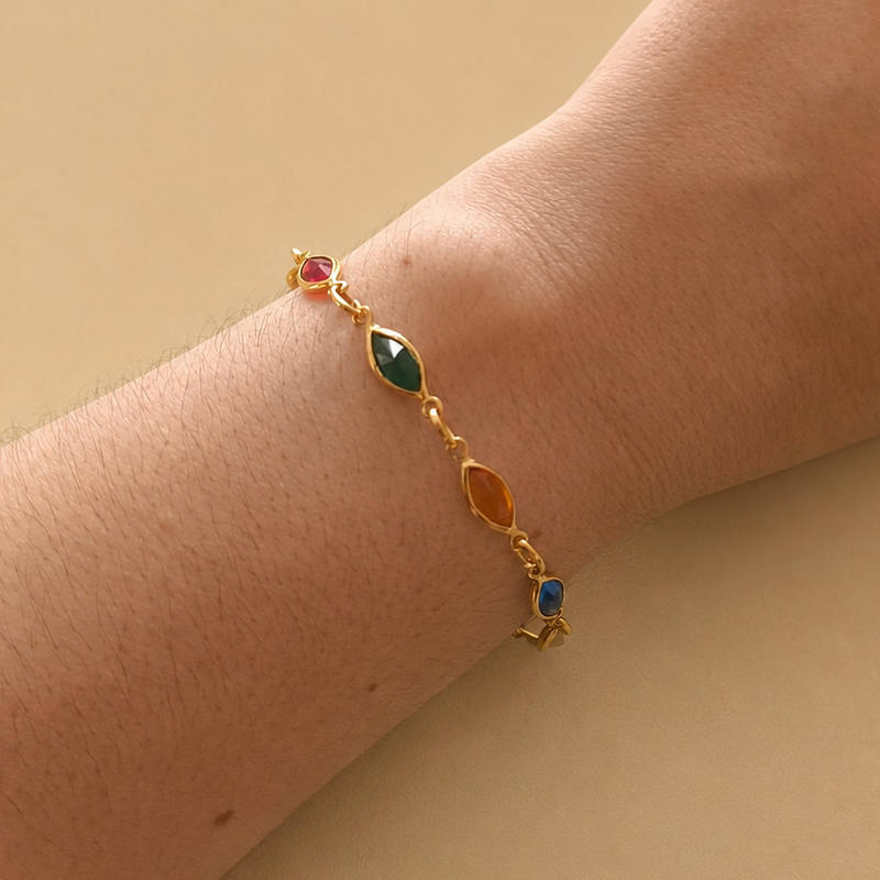 Bracelet, Mosaïque de couleurs